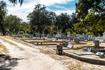 Fototapeta na wymiar Bonaventure Cemetery in Savannah