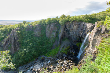 Skaftafell national park landscape, south Iceland landmark