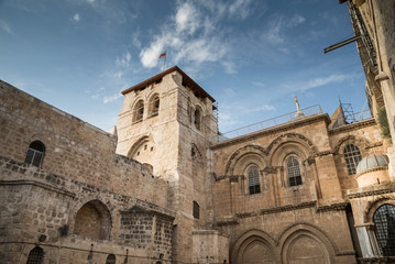 Fototapeta na wymiar Church of the holy Sepulchre, Jerusalem, Italy
