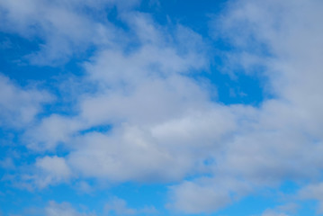 blue sky with white clouds