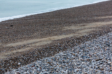 Seashore and pebbles