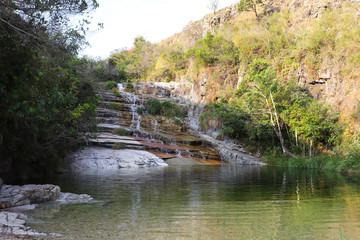 Fototapeta na wymiar Waterfall of Dicadinha, Capitólio, Minas Gerais, Brazil