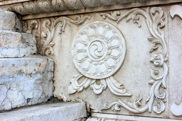 White marble sculpture