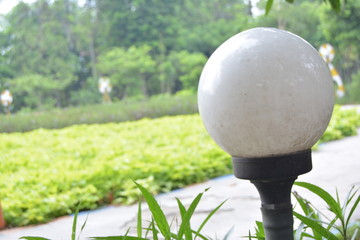 Lamp landscape background