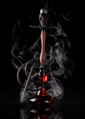 Hookah skull smoke