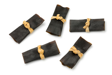  Traditional dried kelp rolls
