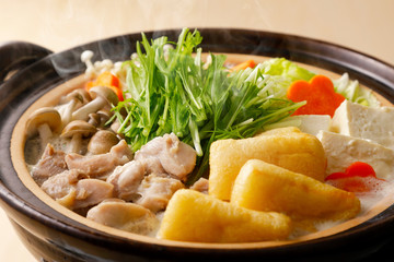 豆乳鍋　Soy milk soup hot pot
