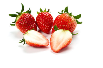 Strawberry With White Background 