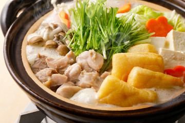 豆乳鍋　Soy milk soup hot pot