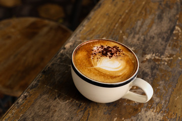 Hot Coffee on Table