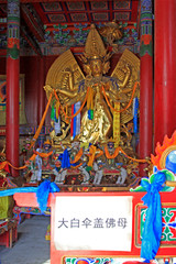 Big White Tara statue in Dazhao Lamasery, Hohhot city, Inner Mongolia autonomous region, China