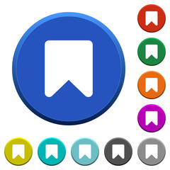 Bookmark beveled buttons