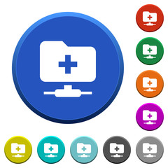 FTP create folder beveled buttons