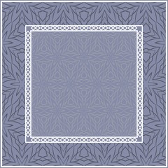 Design of a Scarf with a Geometric Pattern . for Scarf Print, Fabric, Covers, Scrapbooking, Bandana, Pareo, Shawl. Vector illustration.