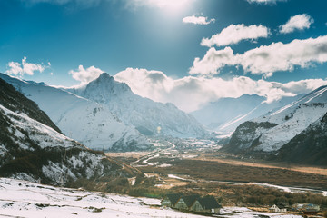 Mtskheta-Mtianeti Region, Georgia. Villages Pansheti, Arsha And 