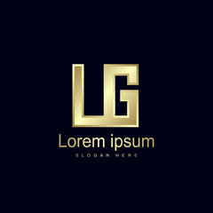 Initial Letter LG Logo Template Vector Design