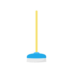 Mop illustration. Brush, floor, tool. Household concept. Can be used for topics like cleanup, domestic appliance, housework