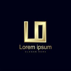 Fototapeta premium Initial Letter LO Logo Template Vector Design