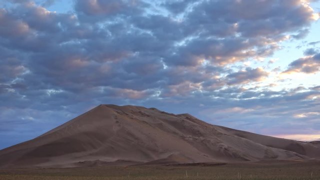 barkhan and fast moving clouds 