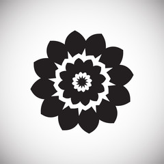 Flower icon on white background for graphic and web design, Modern simple vector sign. Internet concept. Trendy symbol for website design web button or mobile app