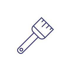 Paint brush line icon. Paintbrush, tool, painter. Construction concept. Can be used for topics like painting, home repair, renovation