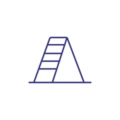 Stepladder line icon. Ladder, step, stair, climbing. Construction concept. Can be used for topics like home maintenance, repair, renovation