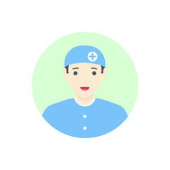 simple illustration of Doctor Avatar Icon