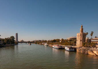 Fototapeta premium Guadalquivir river in Seville