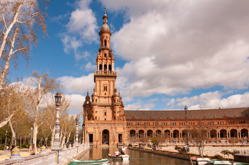 Naklejka premium Spanish square in Seville