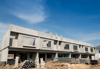 Fototapeta premium Prefabricated building.