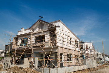 Prefabricated building.