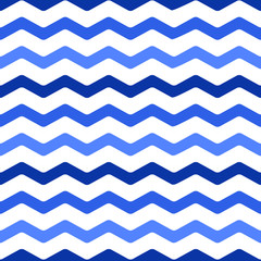 Marine zigzag seamless vector pattern