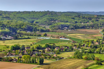 Valley of Dordogne river, France