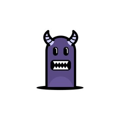 Monster character logo