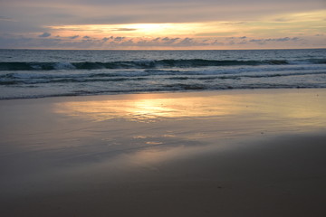 Sunset on the beach ( Phuket,Thailand)