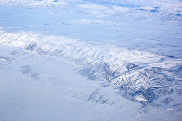 Mountains of Utah in winter