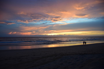 Sunset on the beach ( Phuket,Thailand)