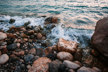 stones on the beach