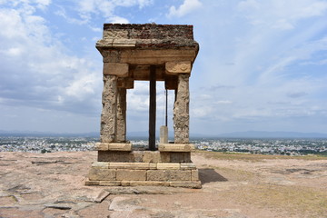 Fototapeta premium Dindigul, Tamilnadu, India - July 13, 2018: History of Dindigul Fort