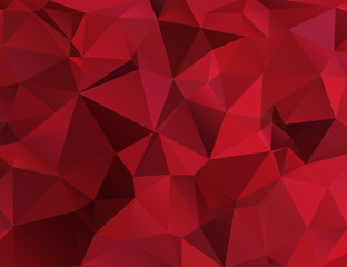 polygonal pattern in red