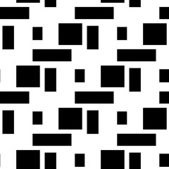 Seamless vector background, geometric black pattern