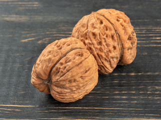 Two dry walnut
