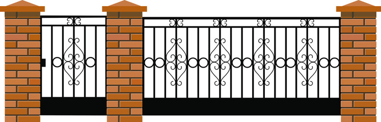2.Metal gate with wicket