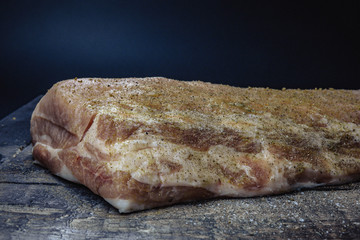 raw piece of pork