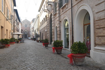 Fototapeta na wymiar Senigallia, centro storico