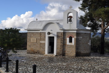 Fototapeta premium The beautiful Orthodox church of Agia Marina Kellaki in Cyprus