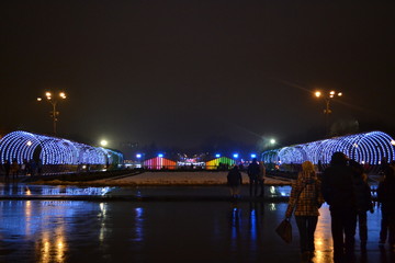  Gorky Park at night