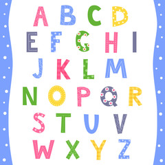 Vector alphabet A-Z.