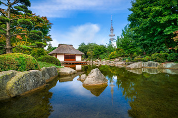 The Japanese Garden in Hamburg, Germany. Part of the public park 