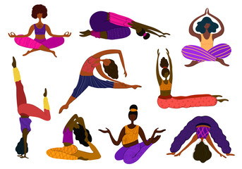 Yoga Girls Vector